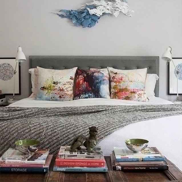 Camden King Bed in Portland Velvet Moonbeam